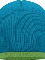 Daiber MB 7584 Pletená čepice s kontrastním lemem 03.7584 turquoise/lime green