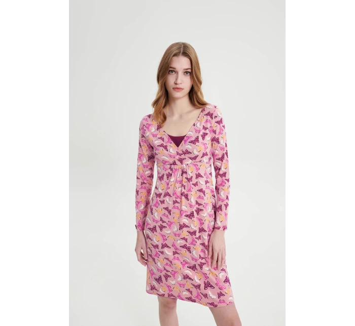 Noční košile s dlouhým rukávem model 18937309 - Vamp