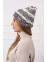 Čepice s fleecem Patrycja K254 žlutá+černá