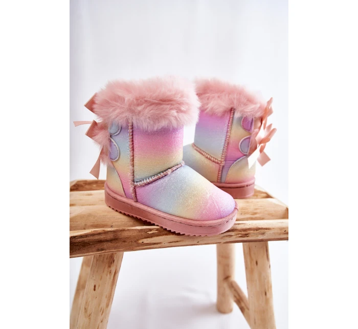 Dětské Teplé Sněhule Semišové s model 21597150 - Boto