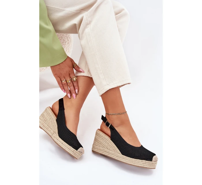 Dámské Sandály Na S Pletením Černé model 21699438 - Boto Dámské Sandály Na S Pletením Černé model 21699438 - Boto