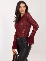 Bluzka IT BZ model 21807968 bordowy - FPrice Bluzka IT BZ model 21807968 bordowy - FPrice