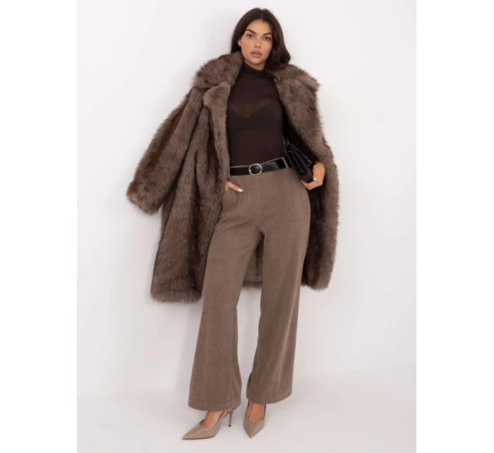 Spodnie IT SP model 21747102 ciemny bezowy - FPrice Spodnie IT SP model 21747102 ciemny bezowy - FPrice