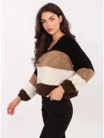 Sweter MI SW model 21365568 czarno brązowy - FPrice