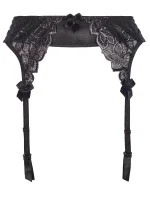 Podvazkový pás Chocolate bar V-7862 černá - Axami