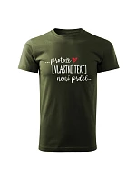 Personalizované pánské tričko - ... protože [doplň si sám] není prdel ...