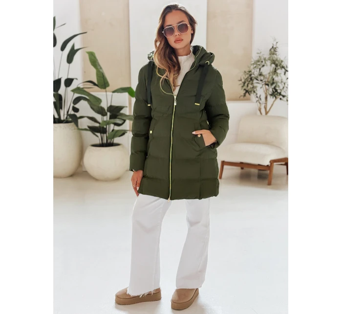 Dámská zimní bunda s kapucí GABRIELLE zelená FashionStreet TY4364