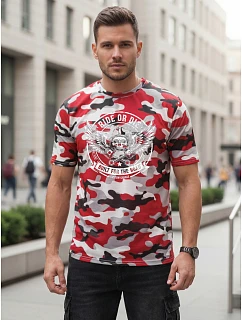 Tshirt męski moro z nadrukiem  model 22217630 - FashionStreet