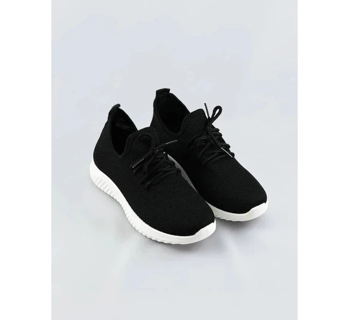 Lehké černé dámské nazouvací tenisky adidasky (YM-147)