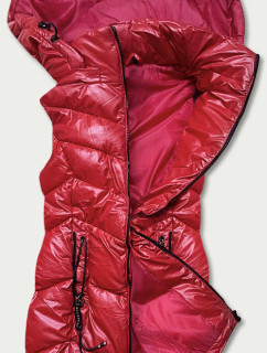 Lesklá červená vesta s kapucí model 17552918 - S'WEST