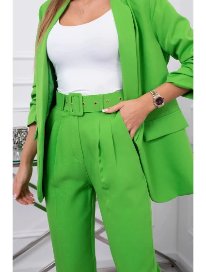 Elegantní souprava saka a kalhot světle zelené barvy Elegantní souprava saka a kalhot světle zelené barvy