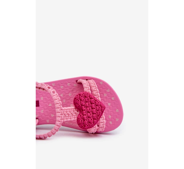 Dětské sandálky srdcem 81997 Ipanema My First Baby růžové