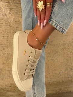 Dámské Textilní Tenisky Big Star model 21693141 Béžové - Big Star Shoes