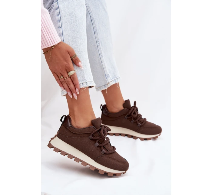 Sportovní tenisky na platformě Čokoládové Riadella