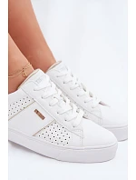 Dámské perforované tenisky Big Star model 22042645 Bílé - Big Star Shoes