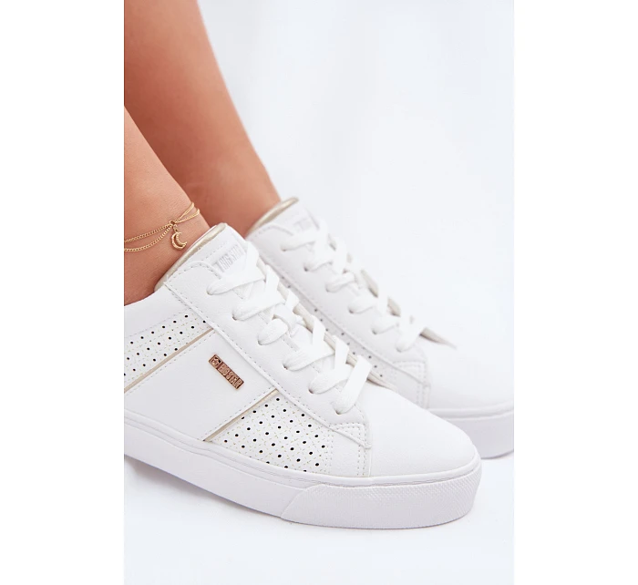 Dámské perforované tenisky Big Star model 22042645 Bílé - Big Star Shoes
