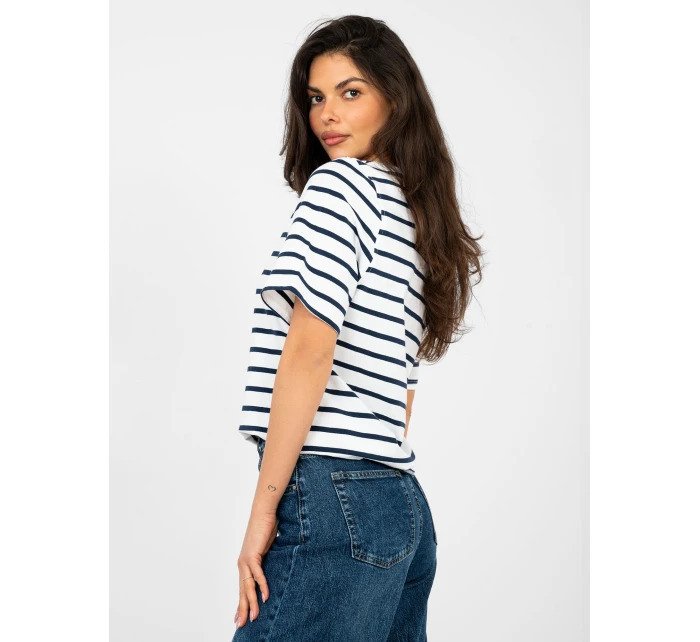 T shirt RV TS model 21948942 biało granatowy - FPrice