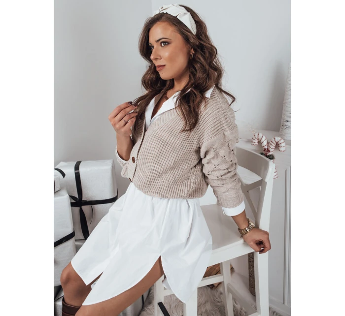 dámský svetr béžový Dstreet model 21967016 - FashionStreet