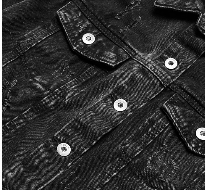 Černá dámská džínová bunda s model 17258776 - DENIM STORIES