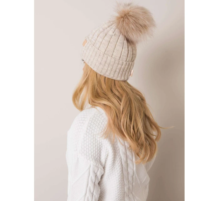 Czapka JK CZ model 20506453 beżowy - FPrice