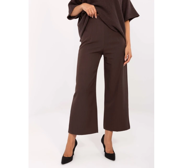 Dámské kalhoty IT SP FL9068.96 Tmavě hnědá - Rue Paris