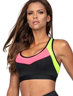Dámská sportovní podprsenka TOP Reviver L5177/0 Černá mix - Lorin