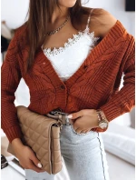 dámský červený svetr Dstreet model 21967072 - FashionStreet