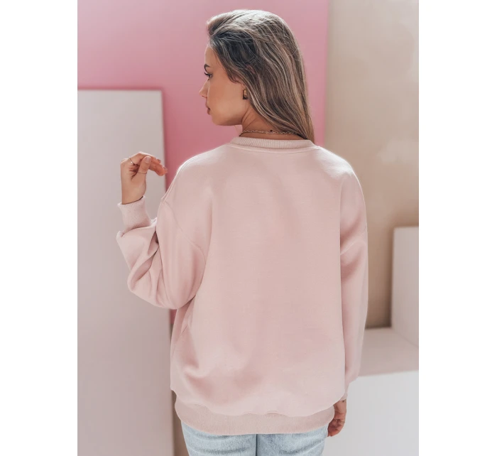Dámská oversize mikina s výšivkou DOGSWEETY růžová FashionStreet BY1482 Dámská oversize mikina s výšivkou DOGSWEETY růžová FashionStreet BY1482