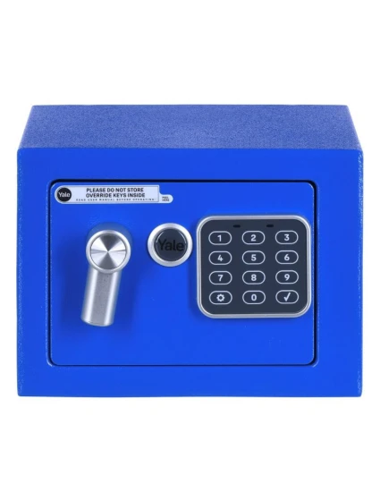 Yale Mini elektronický trezor modrý Základní trezor YSV mini modrý