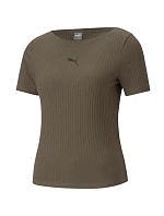 Dámské tričko Her Ribbed Slim Grape Leaf W 531917 44 - Puma Dámské tričko Her Ribbed Slim Grape Leaf W 531917 44 - Puma
