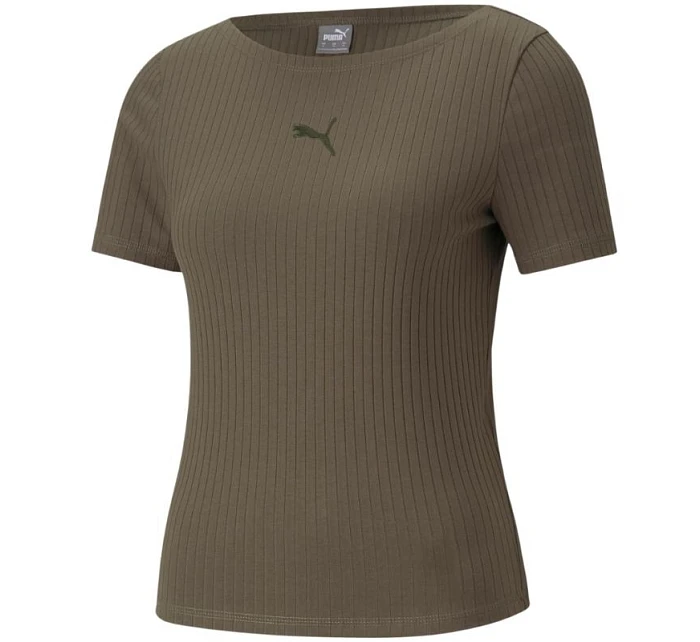 Dámské tričko Her Ribbed Slim Grape Leaf W 531917 44 - Puma Dámské tričko Her Ribbed Slim Grape Leaf W 531917 44 - Puma