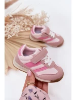 Dětské sneakersy sportovní boty na suchý zip růžové model 21700665 - Boto Dětské sneakersy sportovní boty na suchý zip růžové model 21700665 - Boto