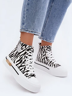 Dámské tenisky na platformě Zebra Meloria