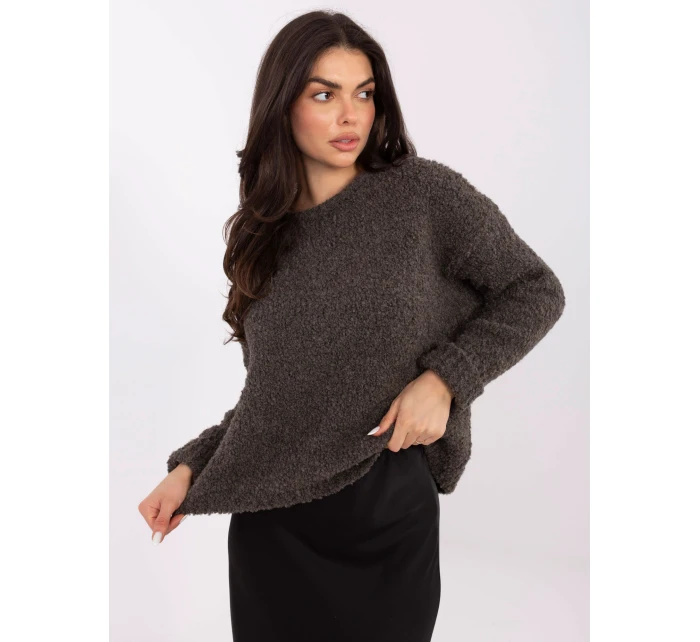 Sweter MI SW model 21766168 ciemny szary - FPrice Sweter MI SW model 21766168 ciemny szary - FPrice