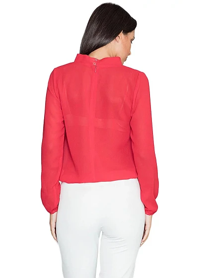 Dámská halenka model 18132948 Červená Figl - FPrice