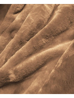 Dámská zimní bunda parka v army barvě s kožešinovou podšívkou (M-21501)