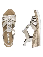 Dámské sandály pohodlné béžové model 22063265 - Rieker