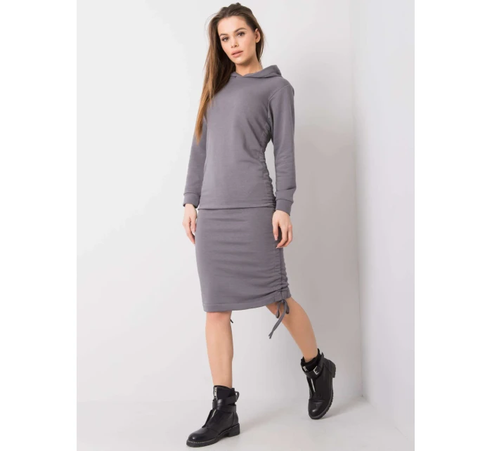Šaty RV SK 6163.02X tmavě šedé