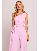 M845 Kombinéza na jedno rameno se šerpou - cukrově růžová