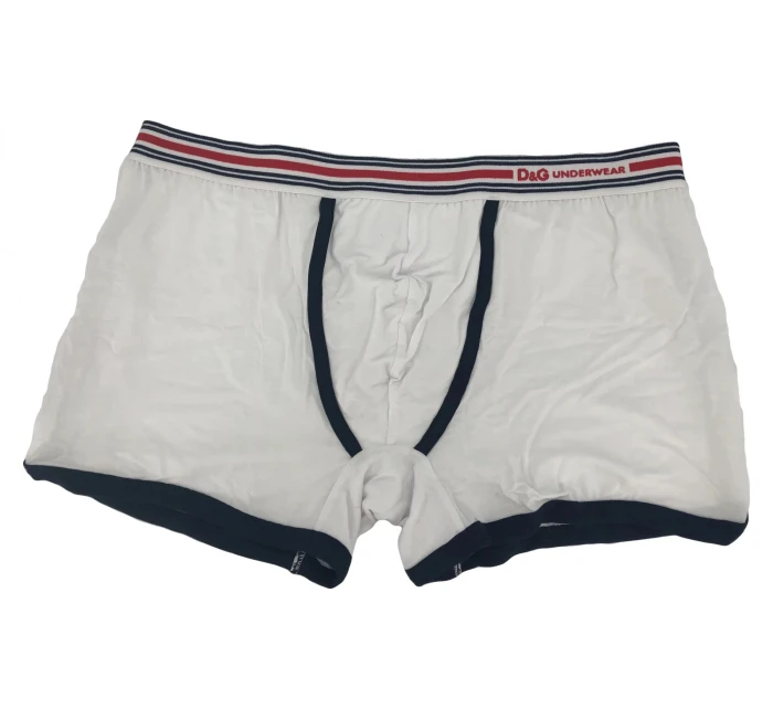 Pánské boxerky DGFBM30564 bílá s pruhama - Dolce & Gabbana Pánské boxerky DGFBM30564 bílá s pruhama - Dolce & Gabbana