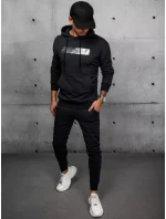 FashionStreet černá pánská tepláková souprava AX0694 FashionStreet černá pánská tepláková souprava AX0694