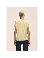 Dámské tričko Casall Soft Texture Tee, žluté