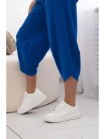 Bavlněný komplet halenka + kalhoty chrpově modrá Bavlněný komplet halenka + kalhoty chrpově modrá