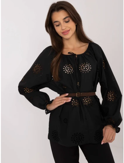 Bluzka LK BZ model 20470371 czarny - FPrice Bluzka LK BZ model 20470371 czarny - FPrice