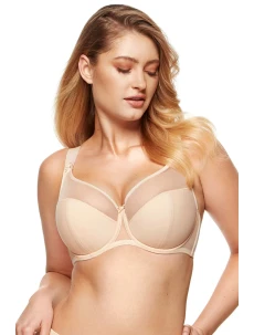 Dámská polovyztužená podprsenka Zara / B3 Béžová - Gorteks