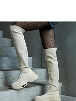 Dámské kozačky LG499 smetanové - Solea