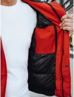 FashionStreet červená pánská zimní bunda TX2875