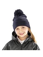 Result Headwear RC 028J Dětská pletená čepice s bambulí 28.028J navy Result Headwear RC 028J Dětská pletená čepice s bambulí 28.028J navy