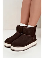 Dámské zimní boty z přírodního semiše s podšívkou Big Star Hnědé model 22539781 - Big Star Shoes Dámské zimní boty z přírodního semiše s podšívkou Big Star Hnědé model 22539781 - Big Star Shoes