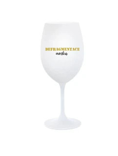 DEFRAGMENTACE MOZKU - bílá  sklenice na víno 350 ml
